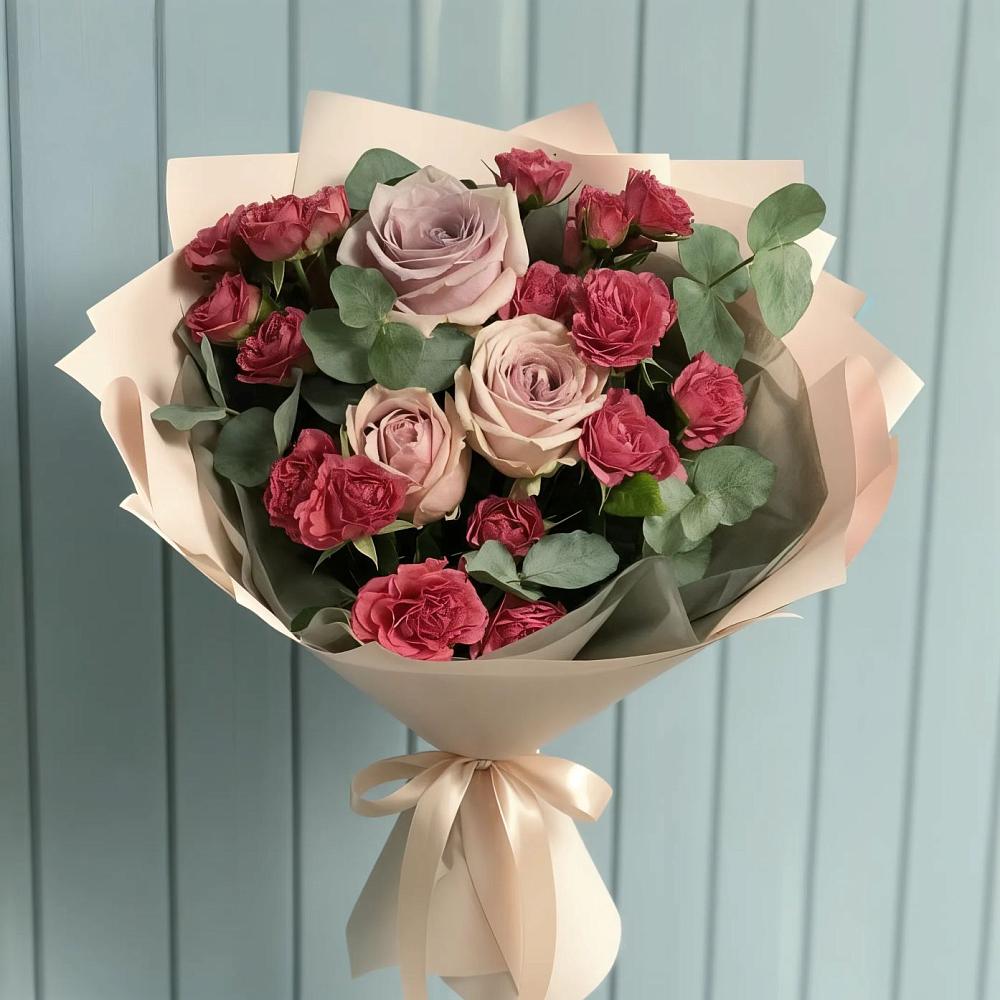 Букет цветов из: Гвоздики и Розы в Радищево