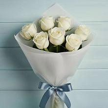 Букет 7 Белых роз Эдлесс Лав #REPLACE_PRED# Радищево