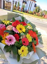 Букет цветов из:  Герберы #REPLACE_PRED# Радищево