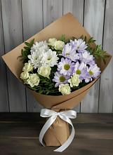 Букет цветов из:  Хризантемы и Розы в Радищево