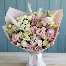 Букет цветов из:  Альстромерии и Розы в Радищево